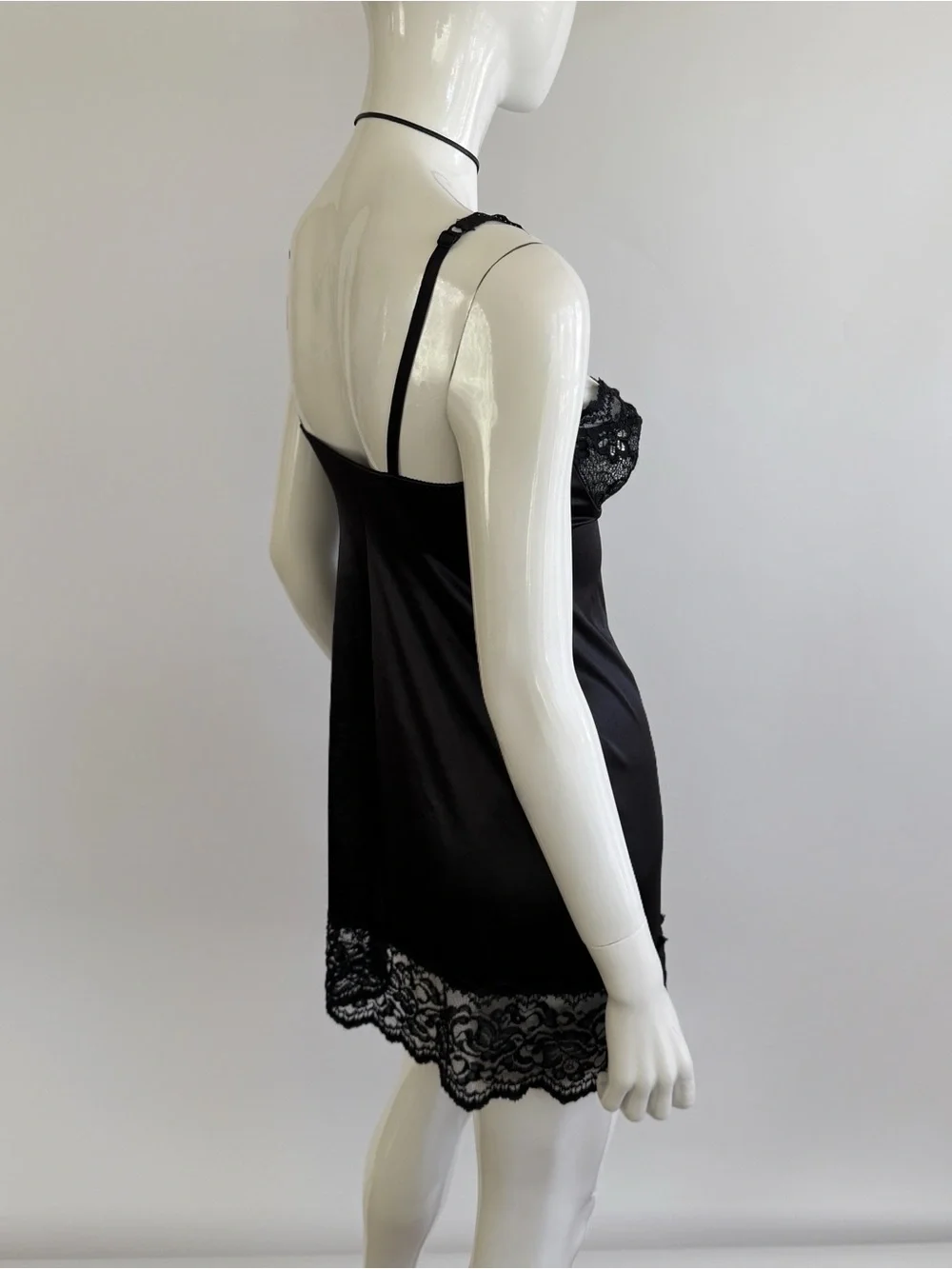 Vintage 90s Victoria’s Secret Gold Label Lace Bustier Slip Dress - Picture 6 of 8
